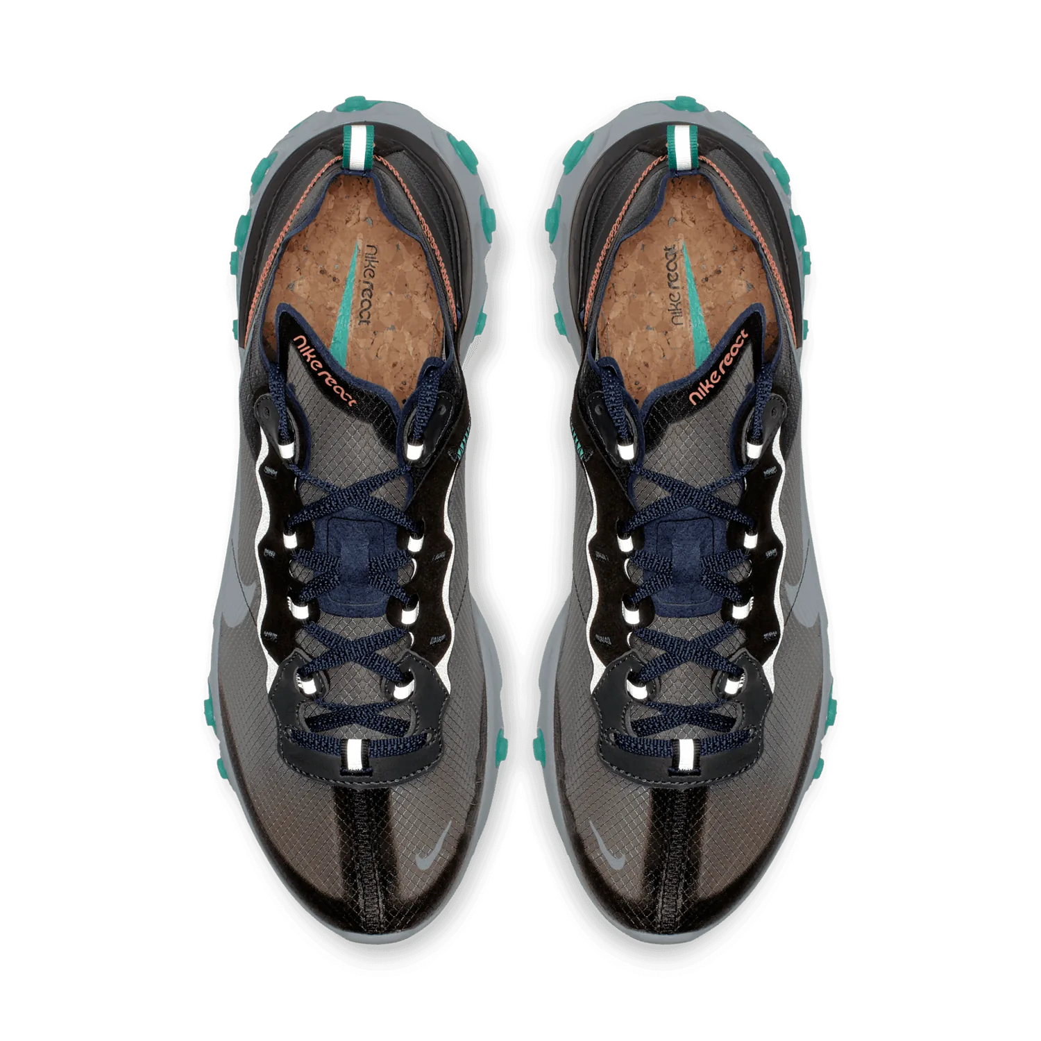 Nike React Element 87 Black Neptune Green image 2