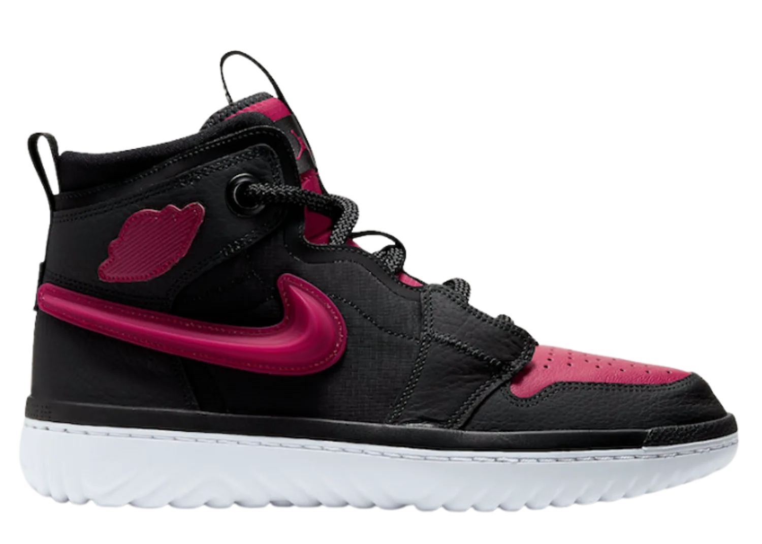 Jordan 1 High React Black Noble Red
