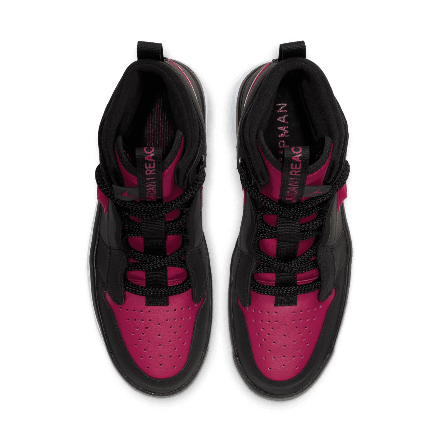 Jordan 1 High React Black Noble Red image 3