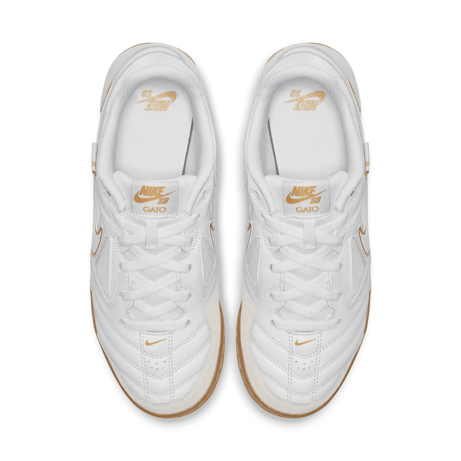 Nike SB Gato White Metallic Gold image 2
