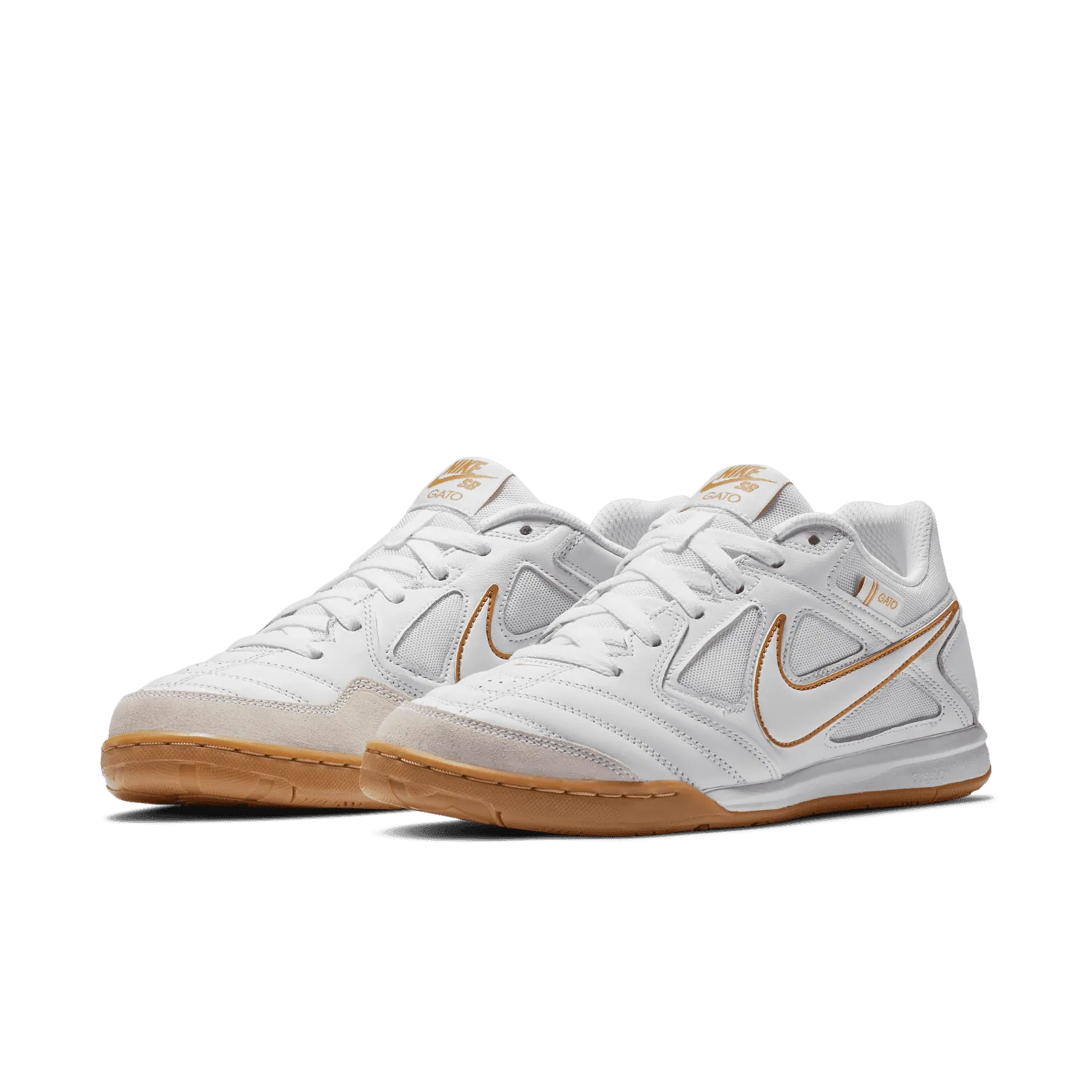 Nike SB Gato White Metallic Gold image 3