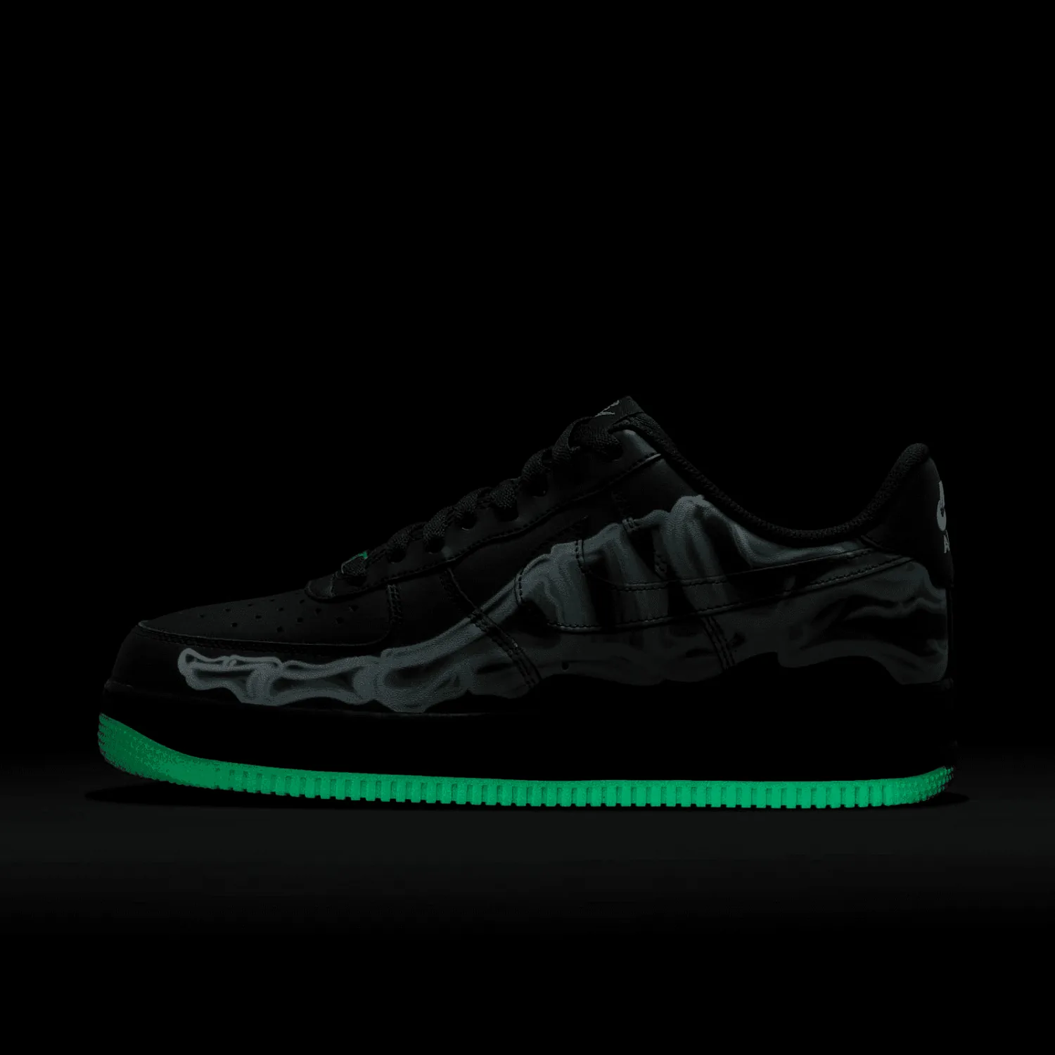 Nike Air Force 1 Low Black Skeleton Halloween (2019) image 7