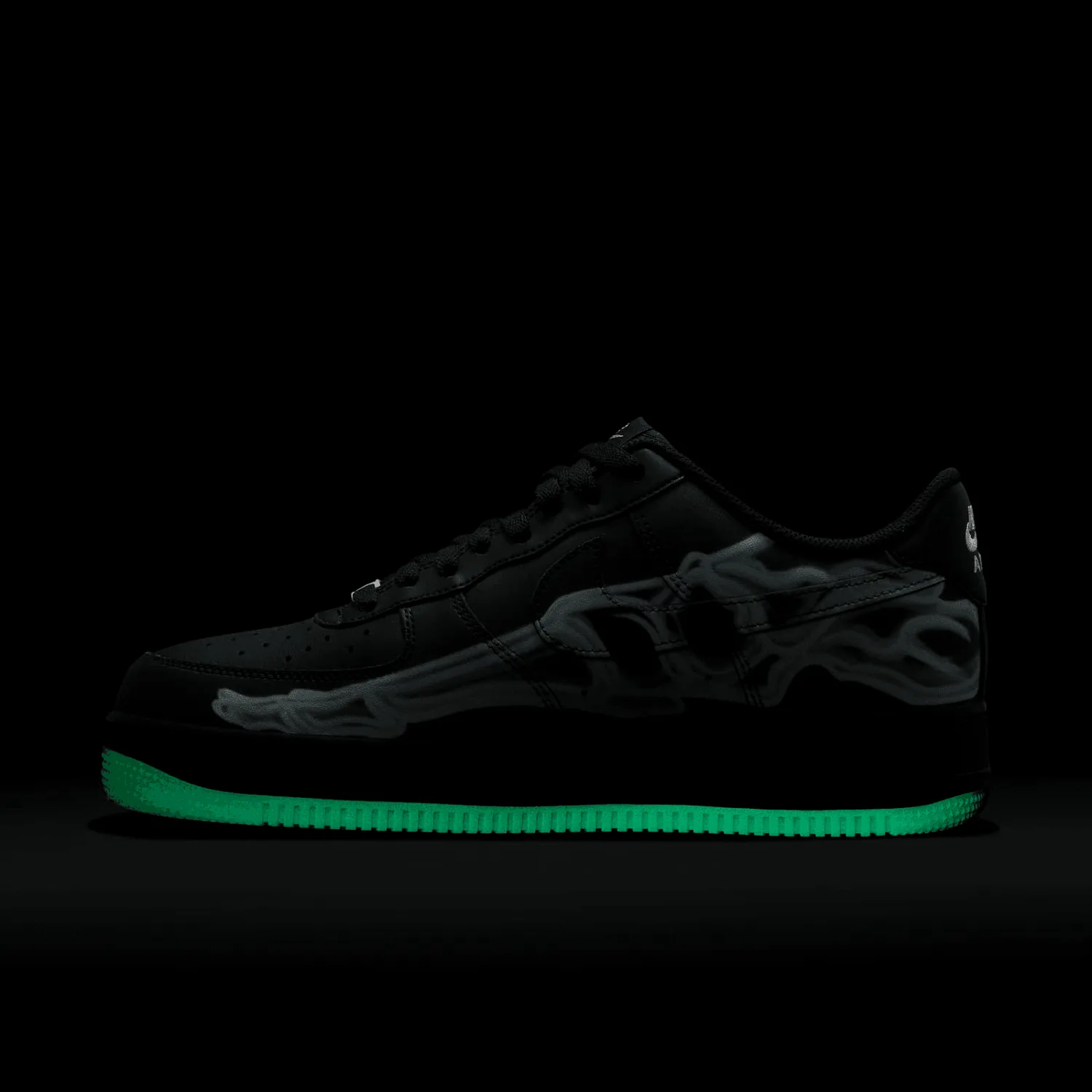 Nike Air Force 1 Low Black Skeleton Halloween (2019) image 8
