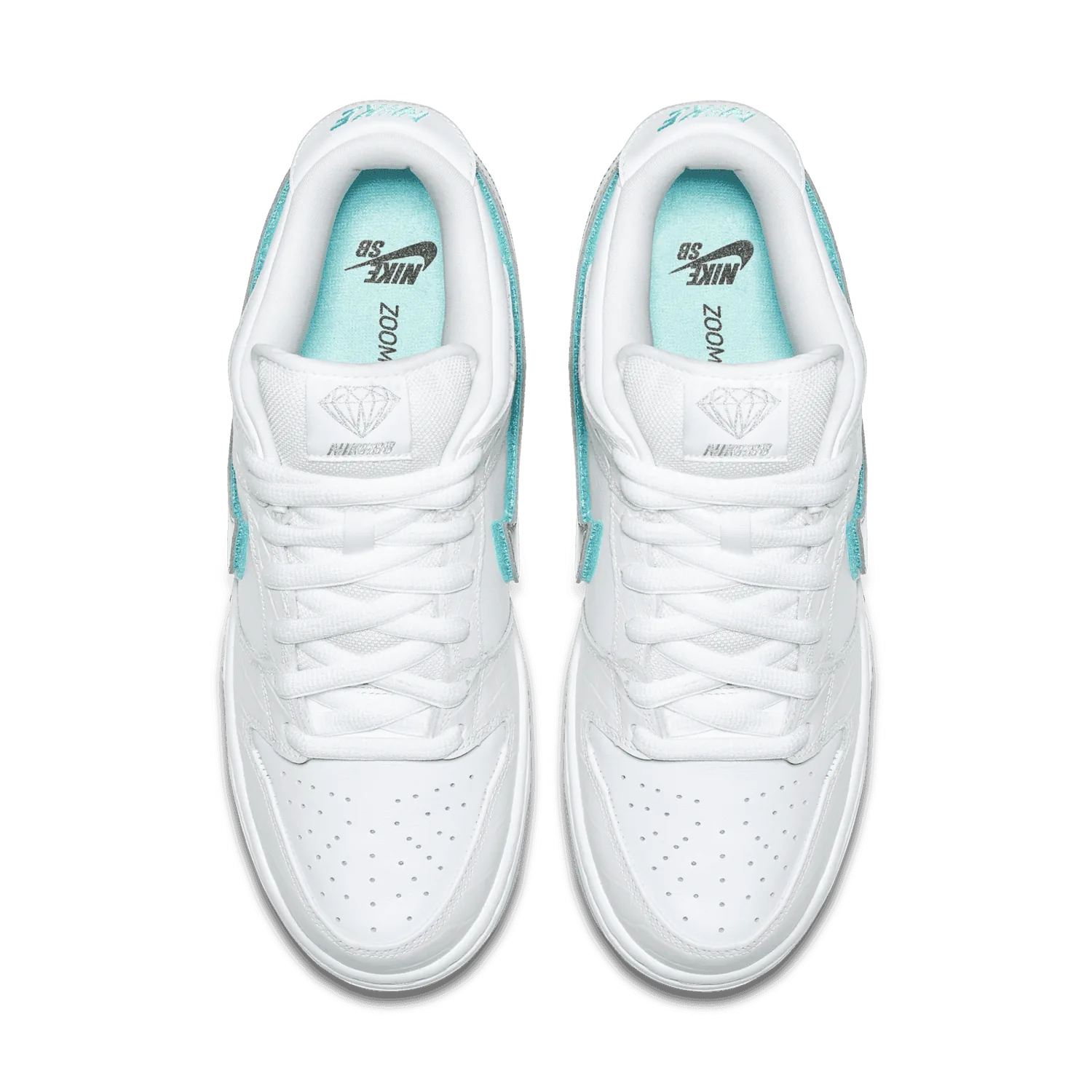 Nike SB Dunk Low Diamond Supply Co White Diamond image 4