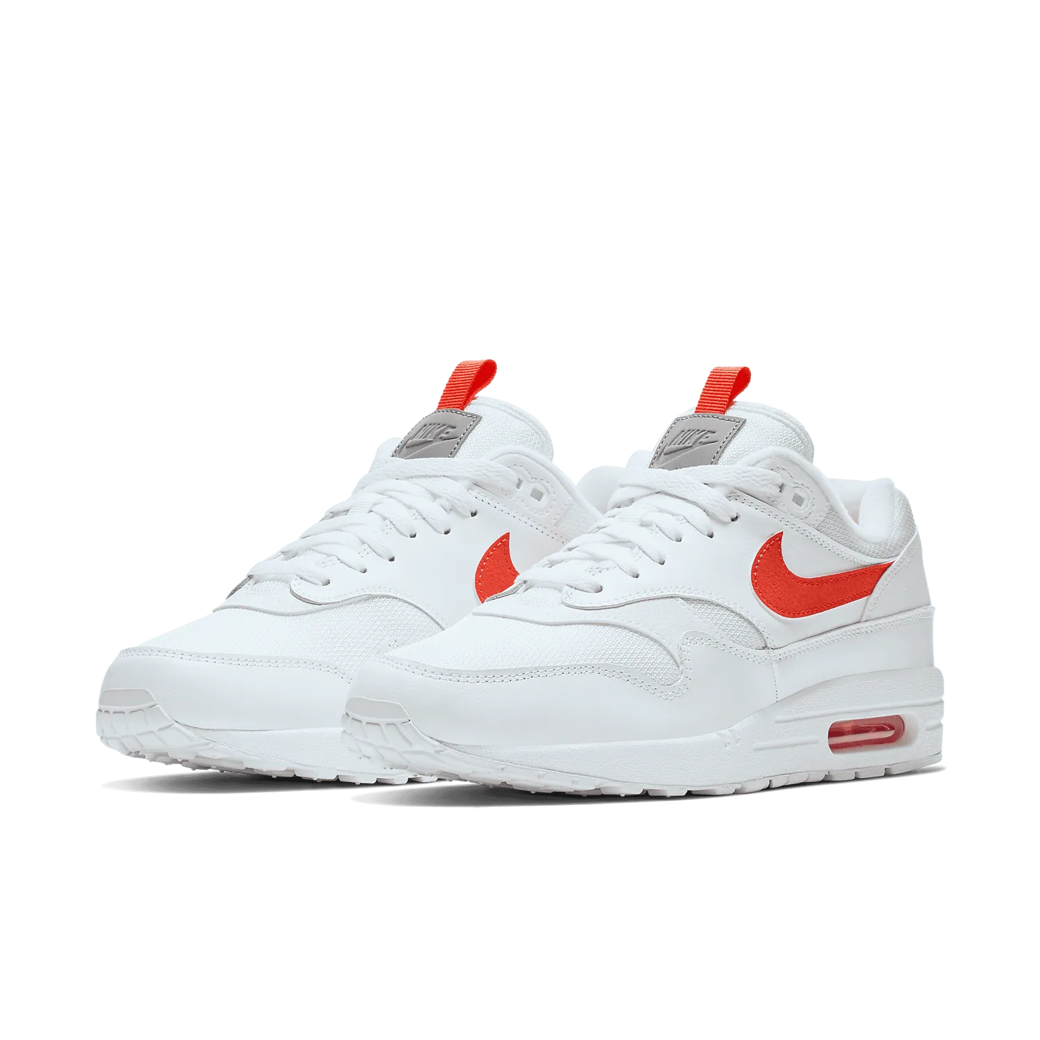 Nike Air Max 1 Tongue Tab White Team Orange image 4