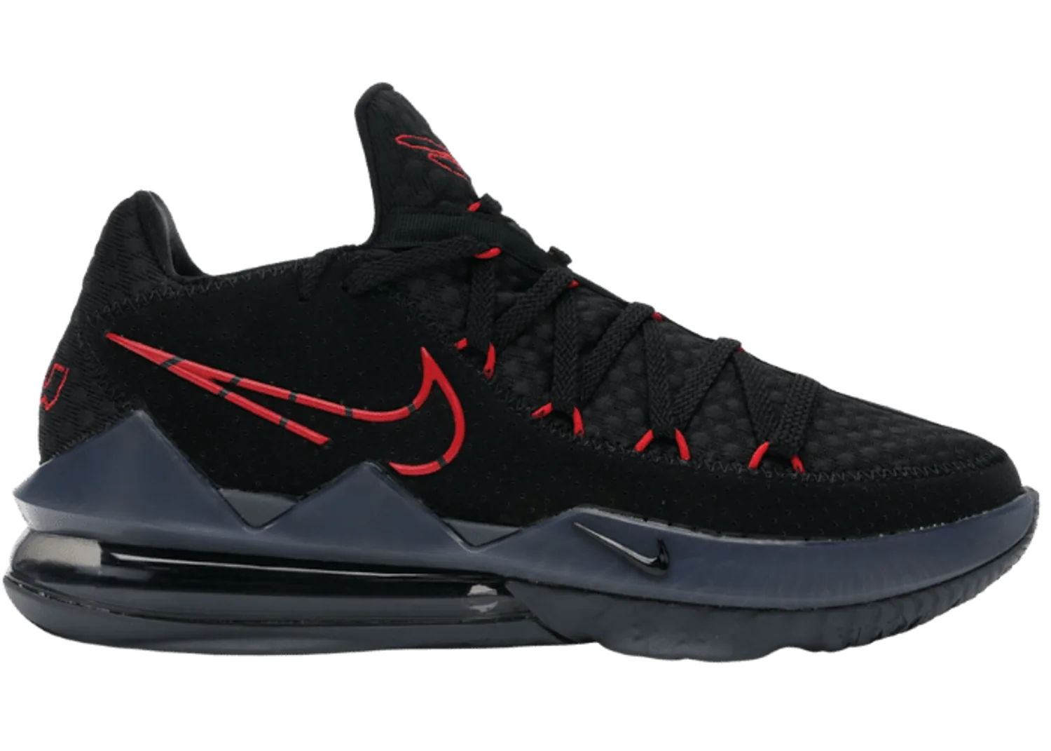 Nike LeBron 17 Low Black Red Dark Grey