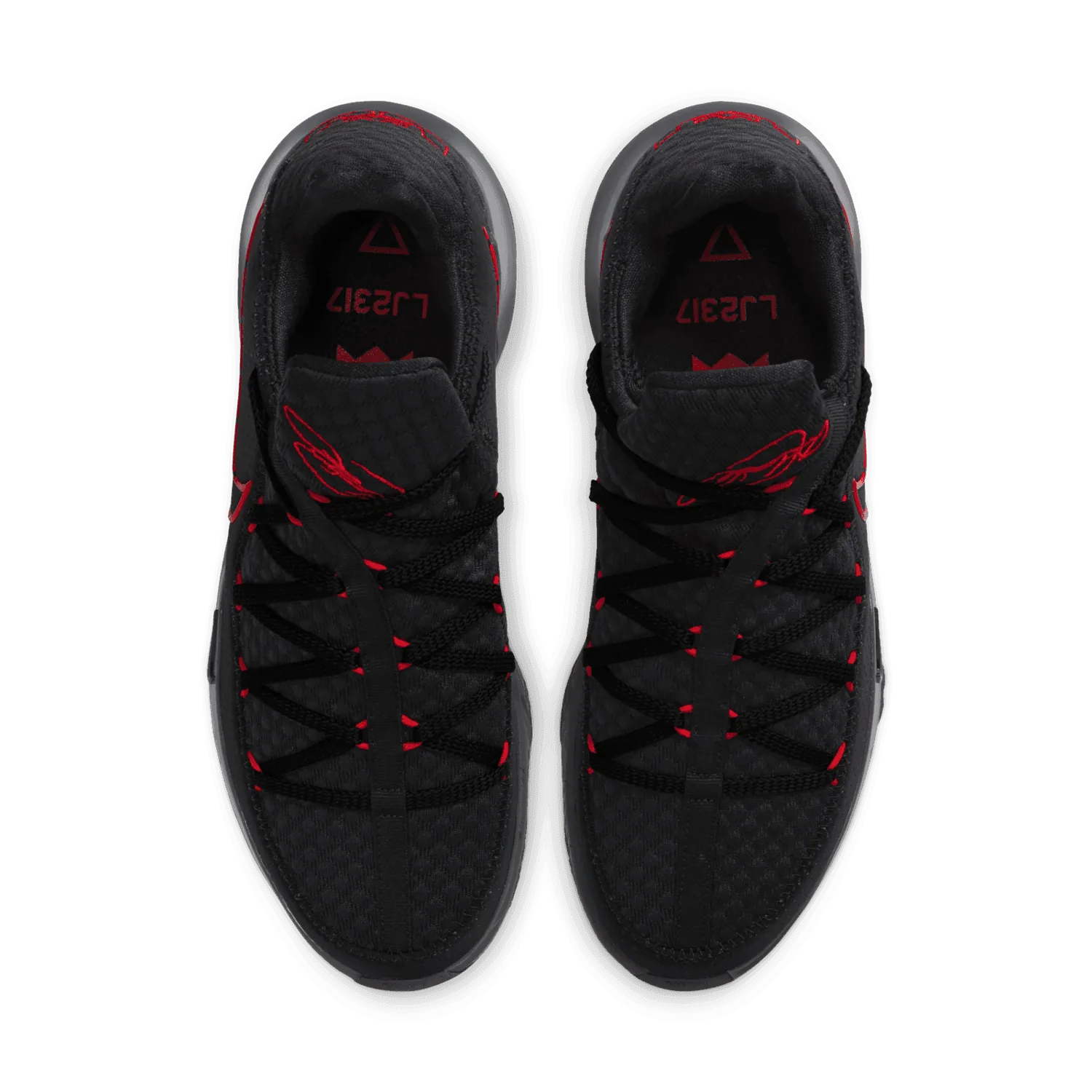 Nike LeBron 17 Low Black Red Dark Grey image 3