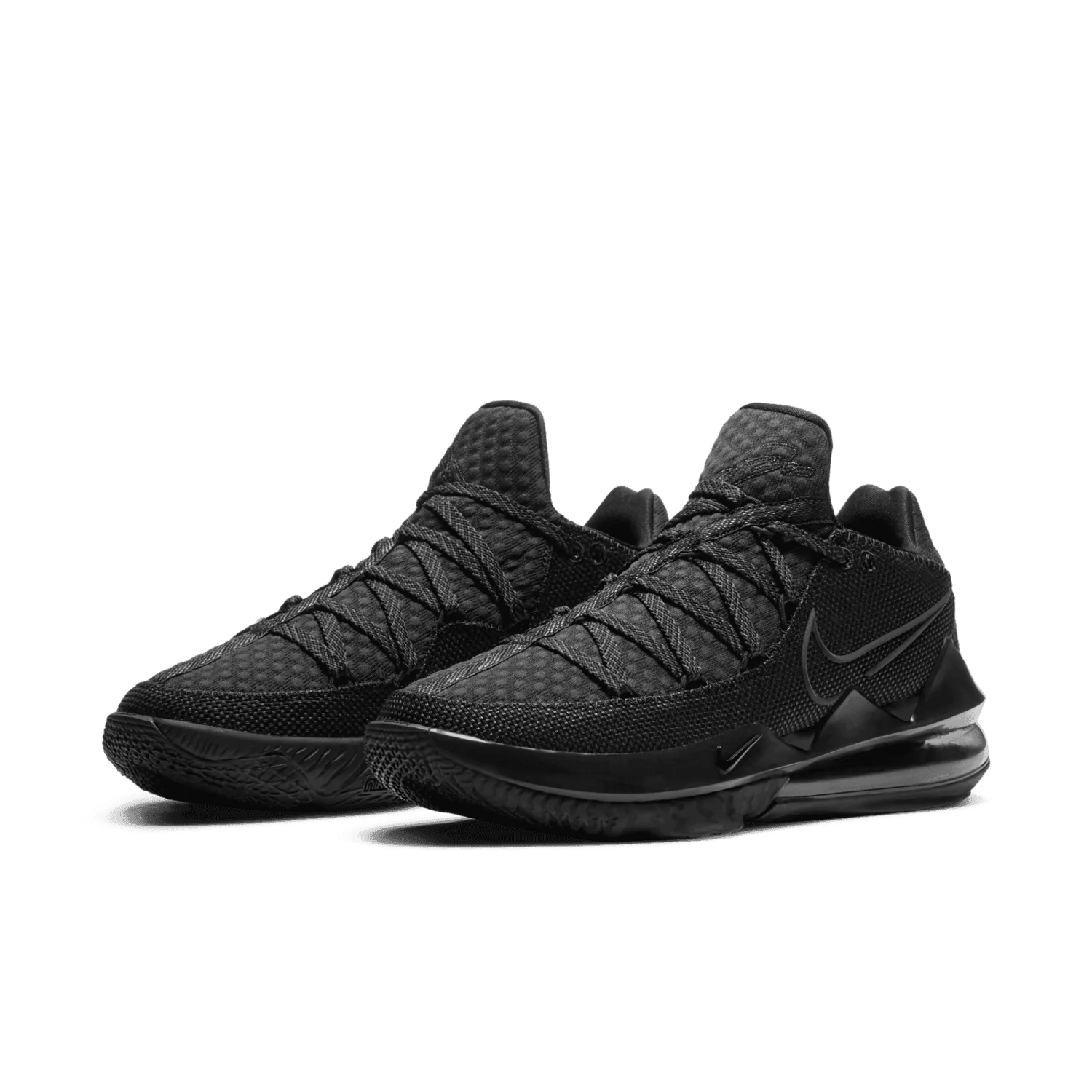 Nike LeBron 17 Low Triple Black image 4