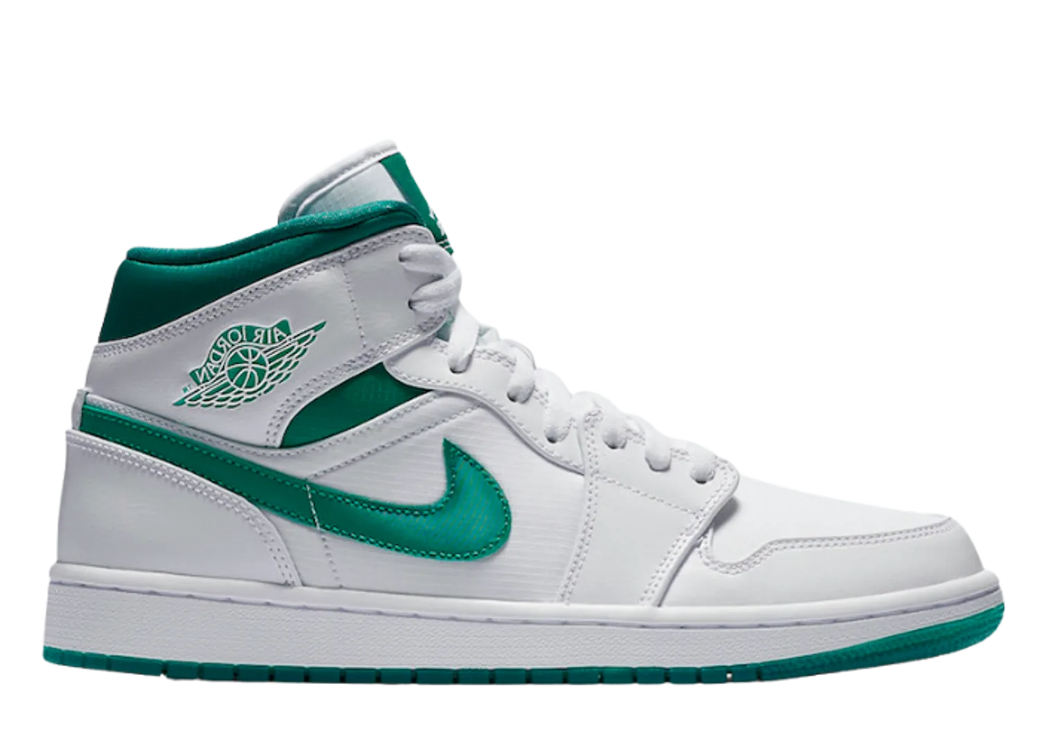 Jordan 1 Mid White Mystic Green