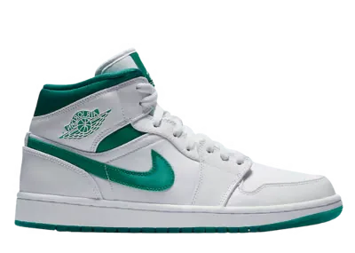 Jordan 1 Mid White Mystic Green