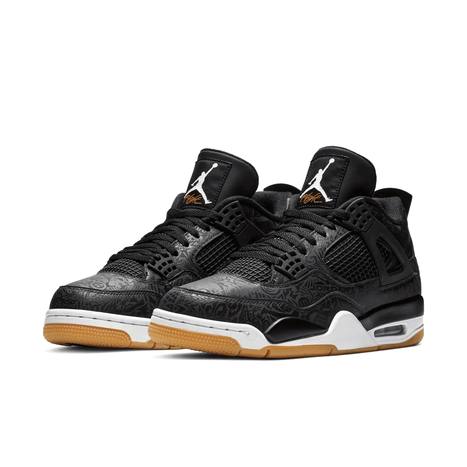 Jordan 4 Retro Laser Black Gum image 4
