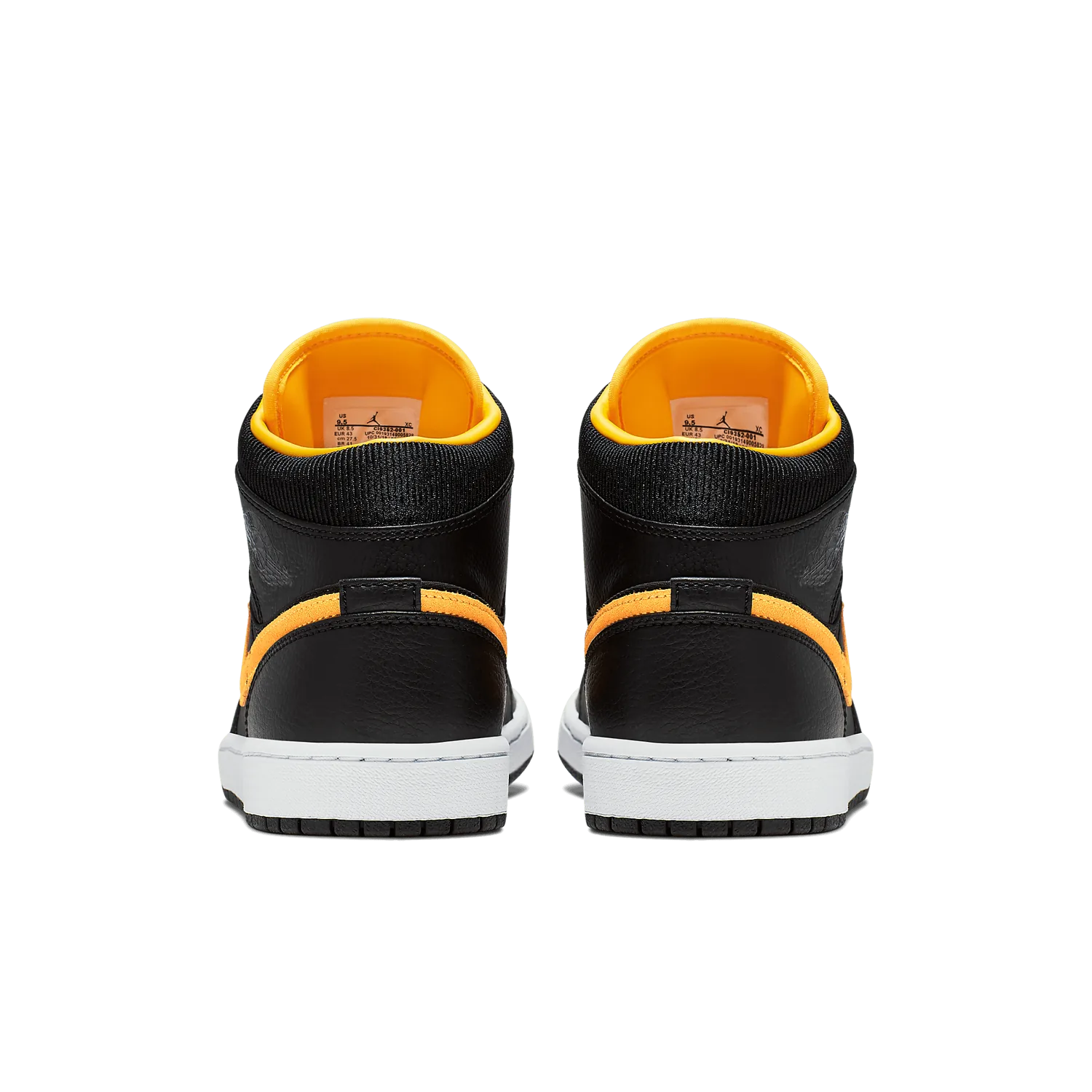 Jordan 1 Mid Black University Gold image 5