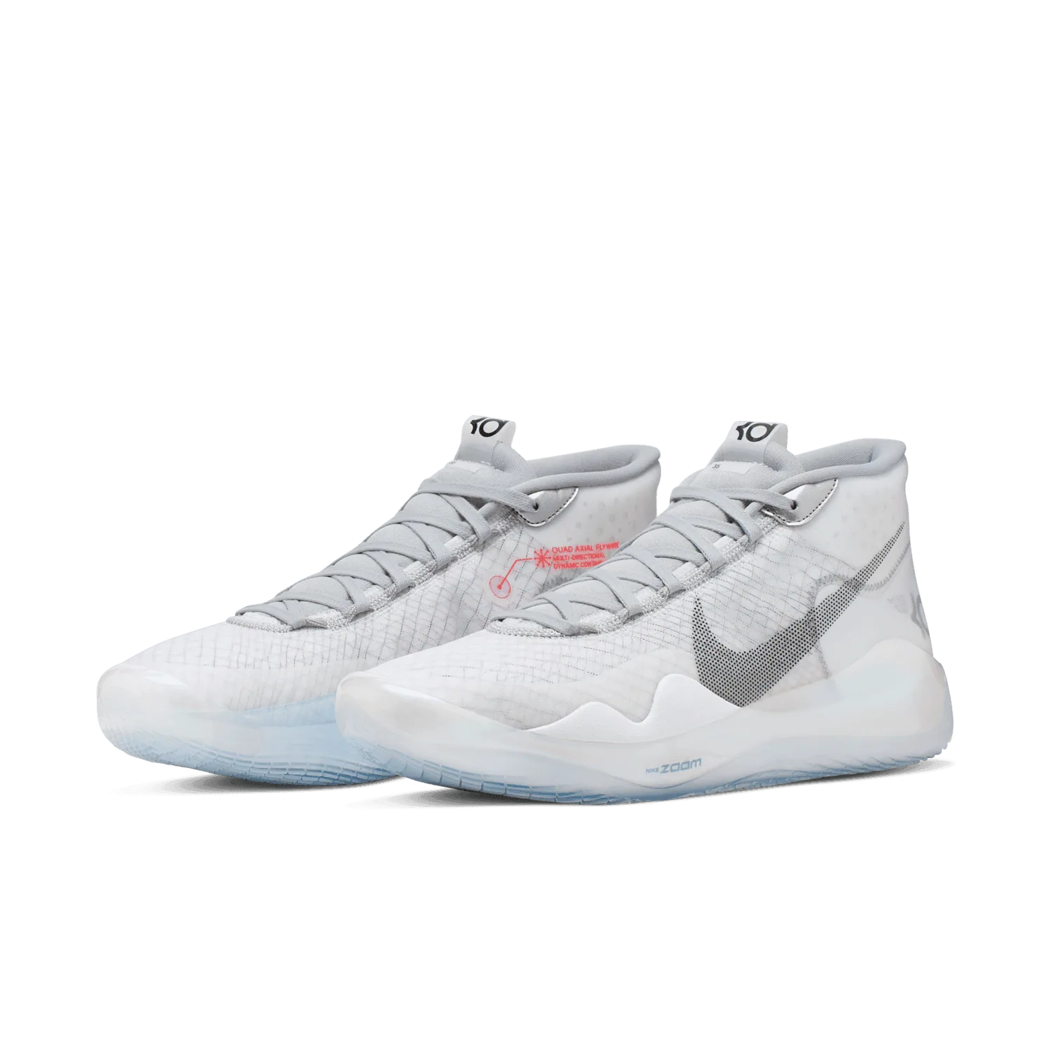 Nike KD 12 White Wolf Grey image 4