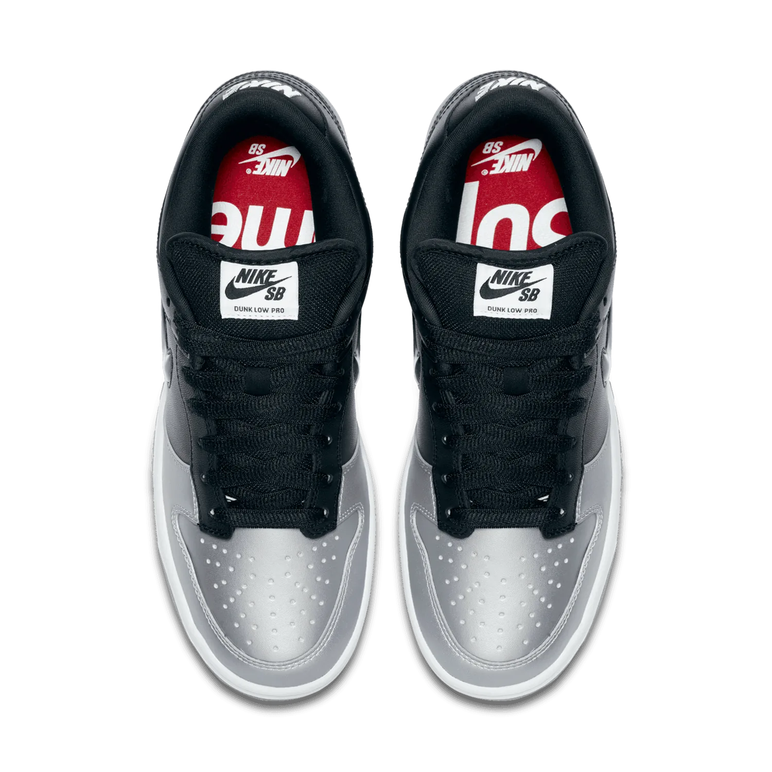 Nike SB Dunk Low Supreme Jewel Swoosh Silver image 3