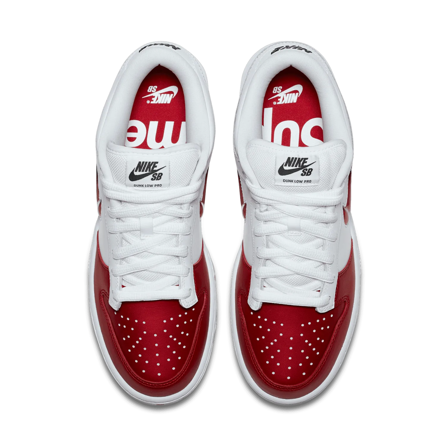 Nike SB Dunk Low Supreme Jewel Swoosh Red image 3