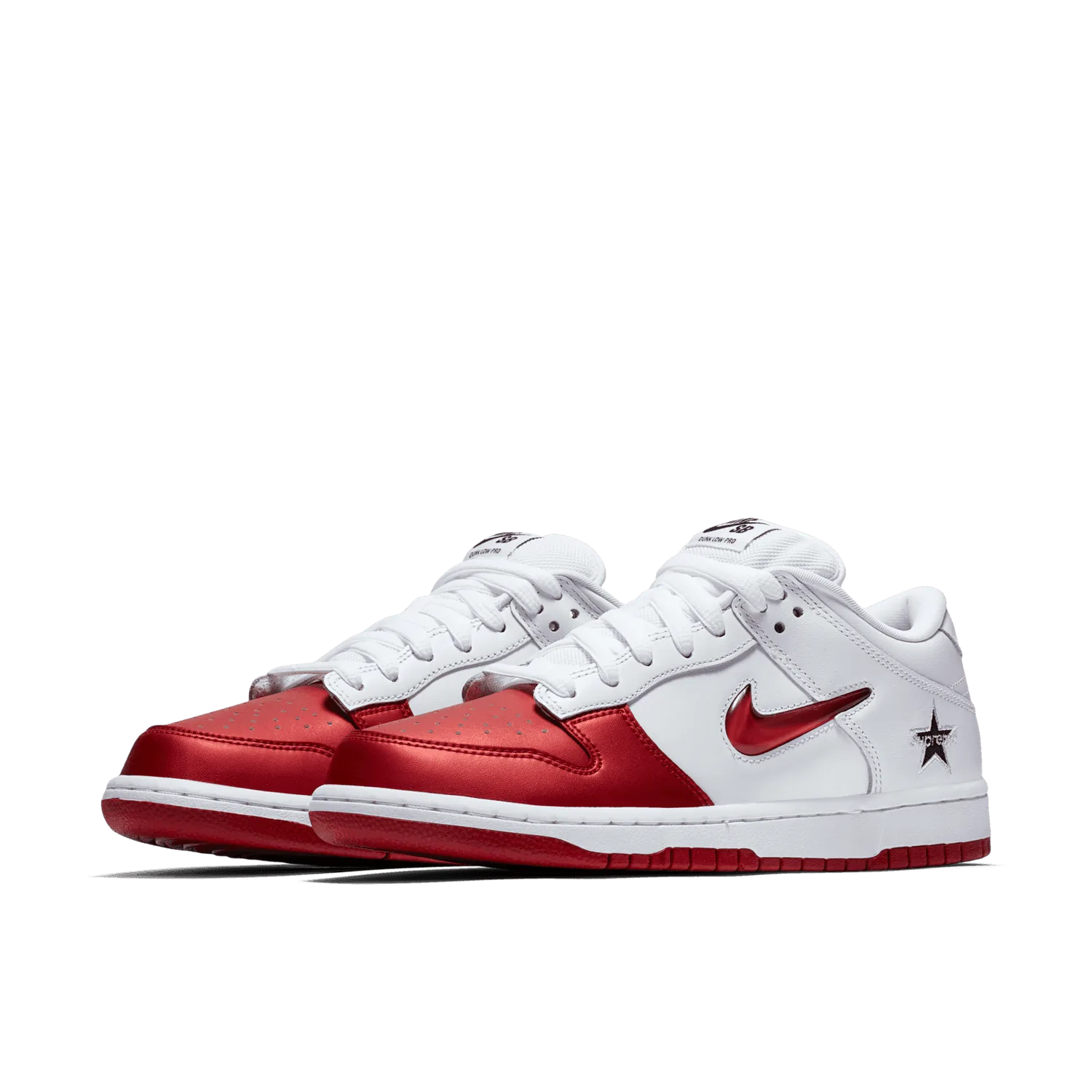 Nike SB Dunk Low Supreme Jewel Swoosh Red image 4