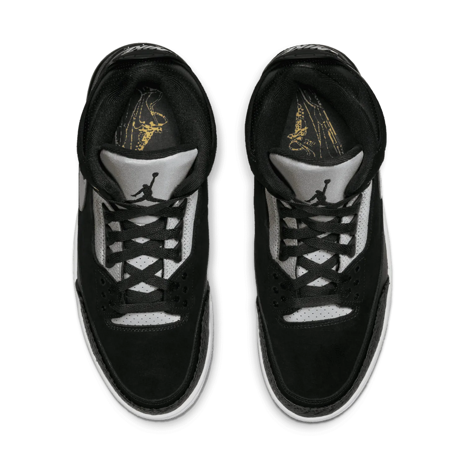 Jordan 3 Retro Tinker Black Cement Gold image 4