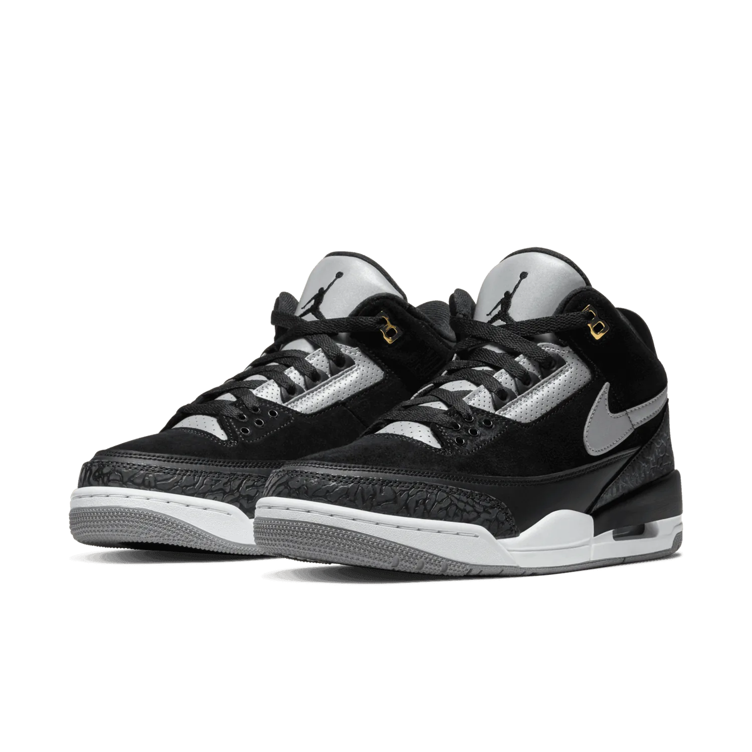 Jordan 3 Retro Tinker Black Cement Gold image 5