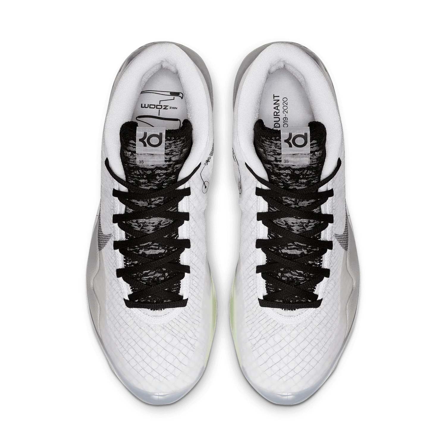 Nike KD 12 TB White Black image 3
