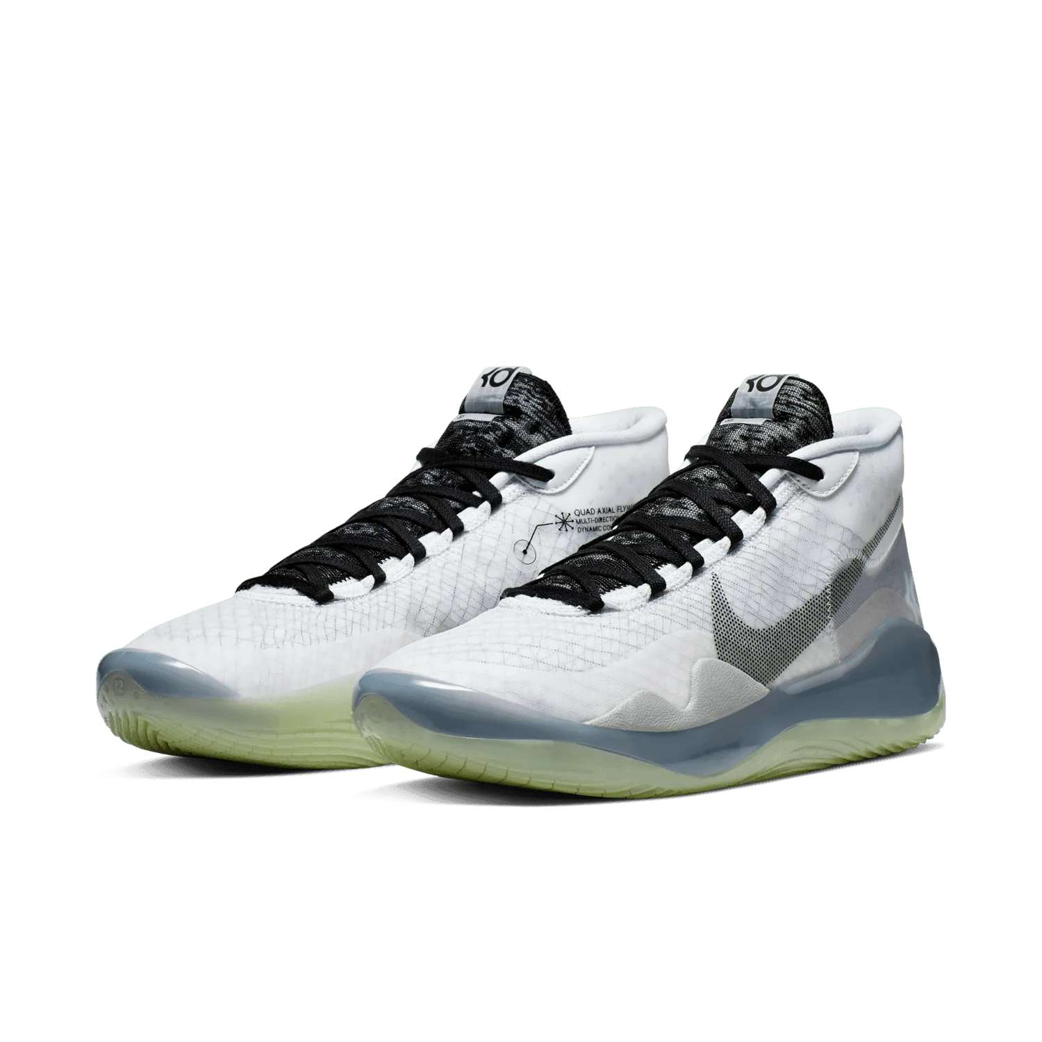 Nike KD 12 TB White Black image 4