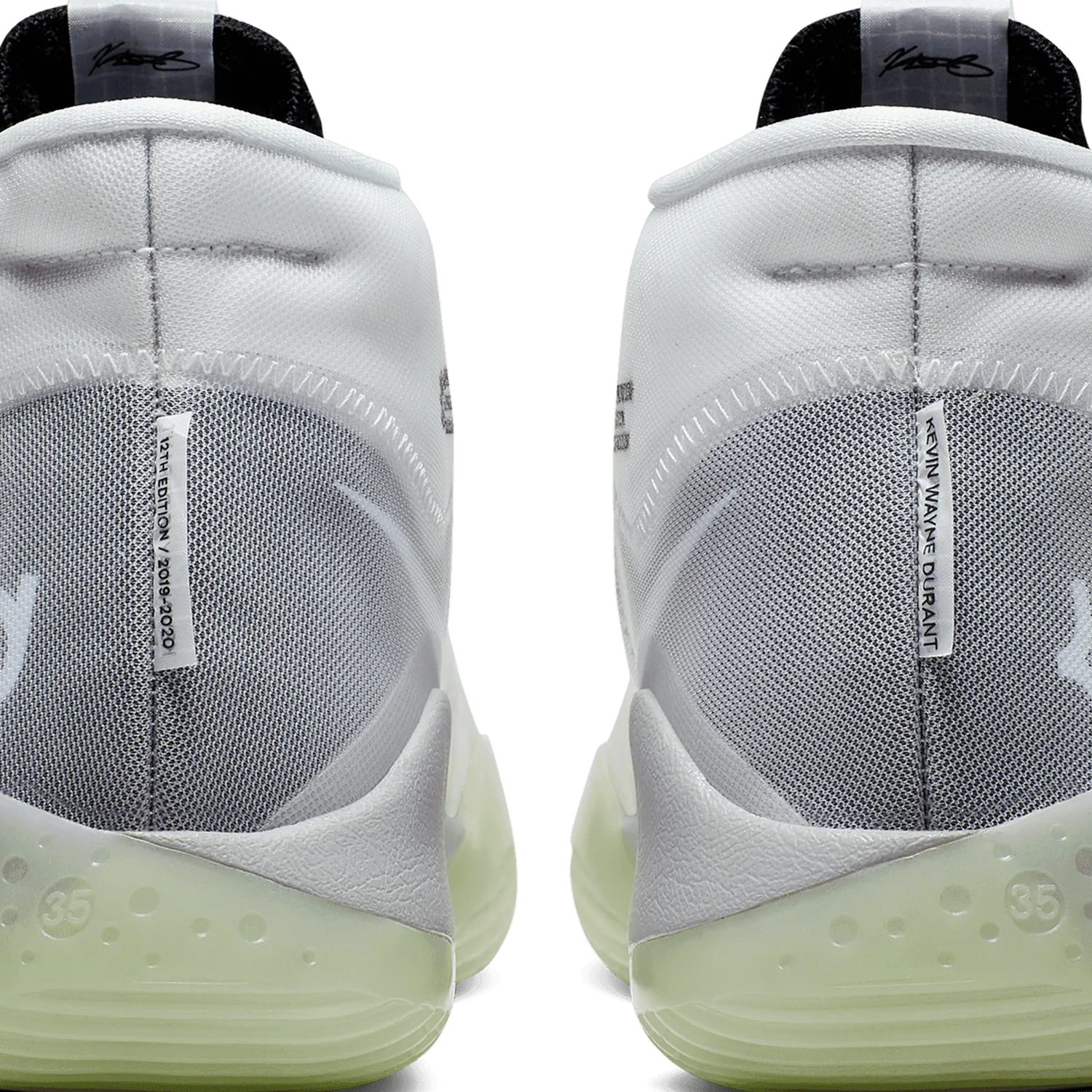 Nike KD 12 TB White Black image 6