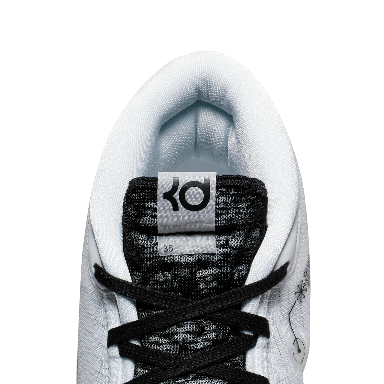 Nike KD 12 TB White Black image 9
