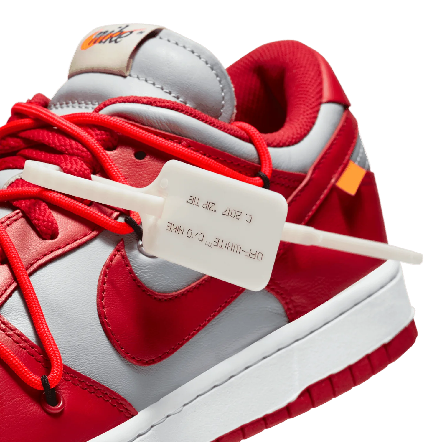 Nike Dunk Low Off-White University Red image 5