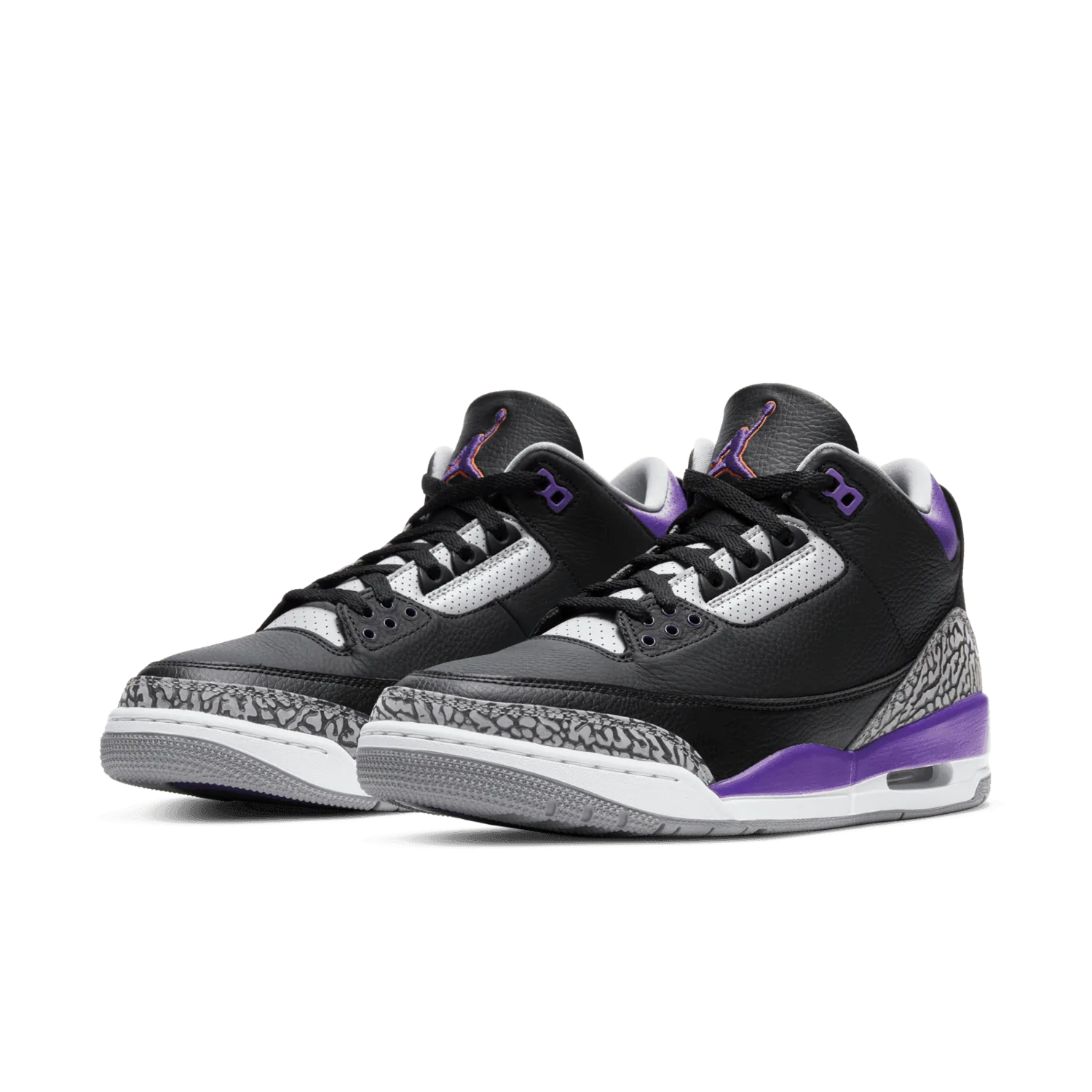Air Jordan 3 Retro Black Court Purple image 4