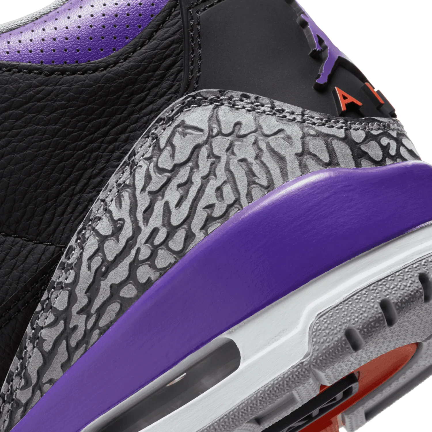 Air Jordan 3 Retro Black Court Purple image 7