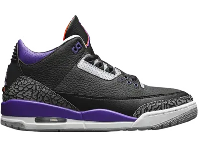 Air Jordan 3 Retro Black Court Purple