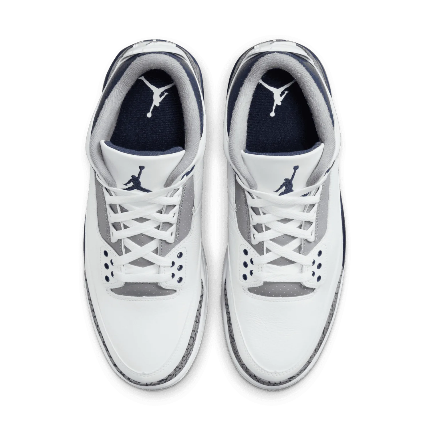 Air Jordan 3 Retro White Midnight Navy image 3