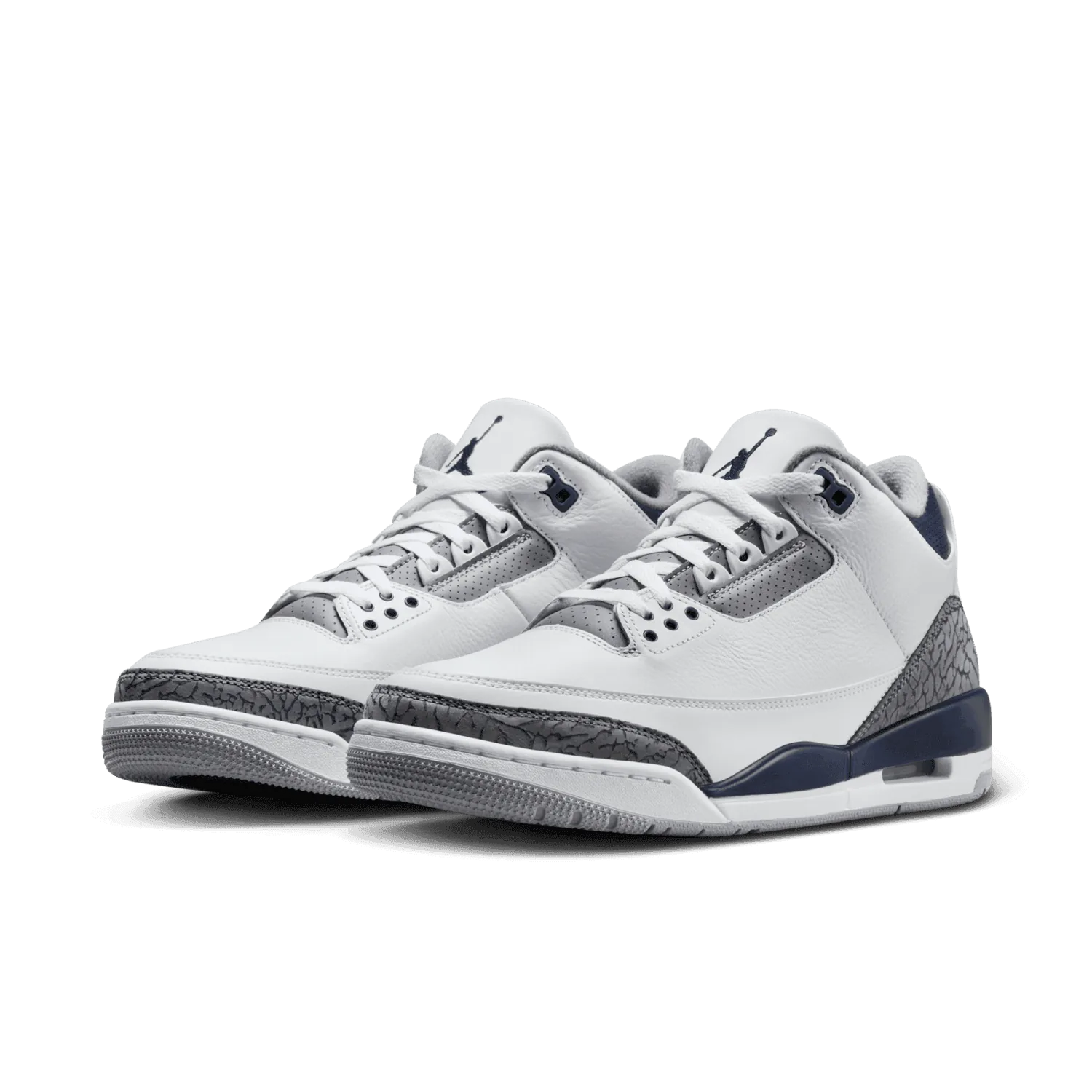 Air Jordan 3 Retro White Midnight Navy image 4