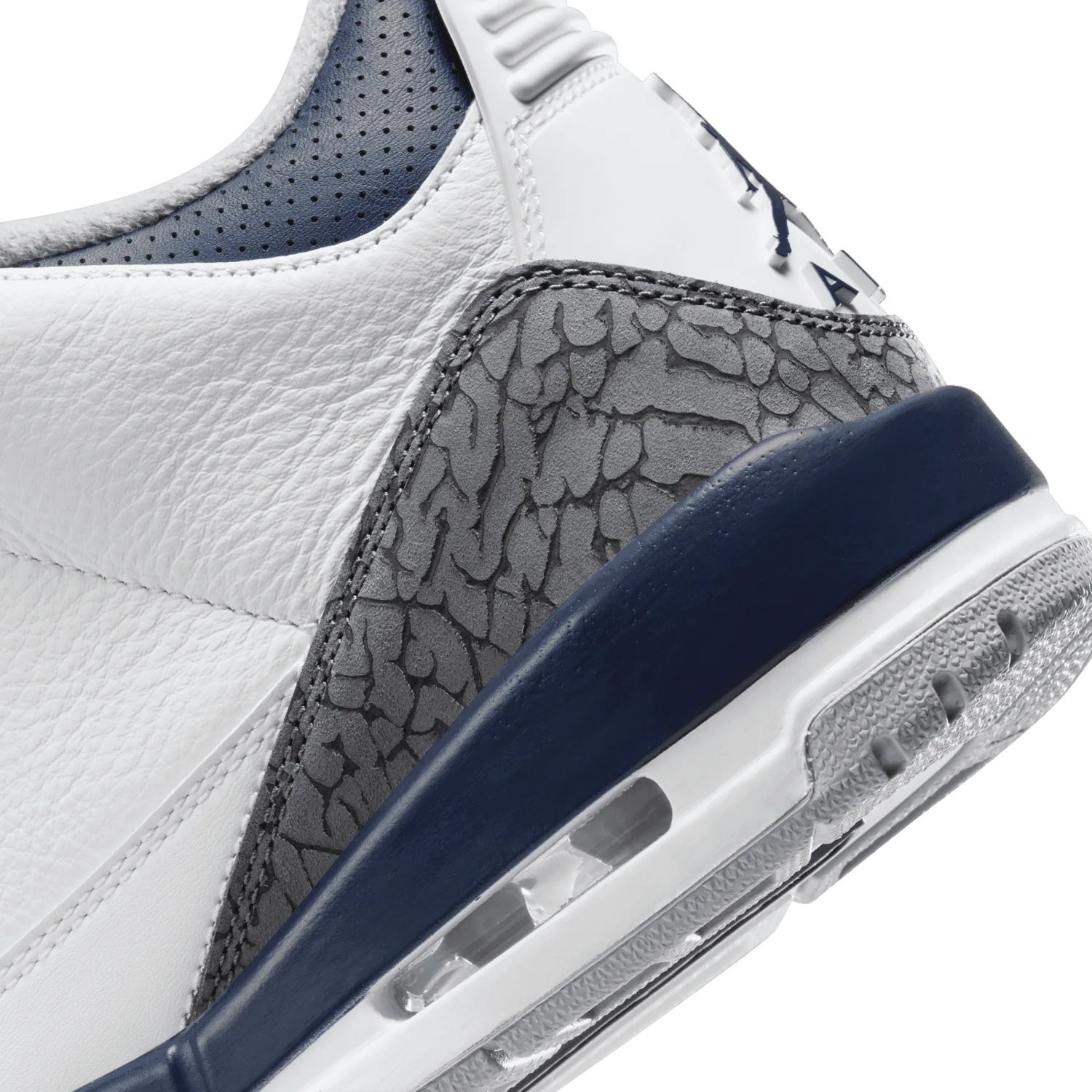 Air Jordan 3 Retro White Midnight Navy image 7