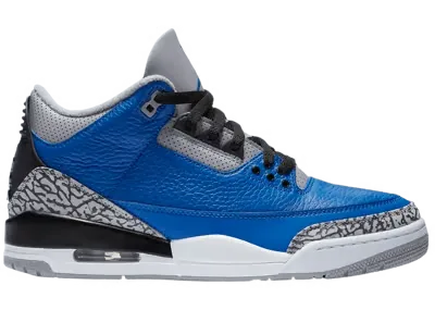 Jordan 3 Retro Varsity Royal Cement