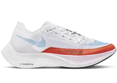 Nike ZoomX Vaporfly Next% 2 White Laser Blue Rush Orange