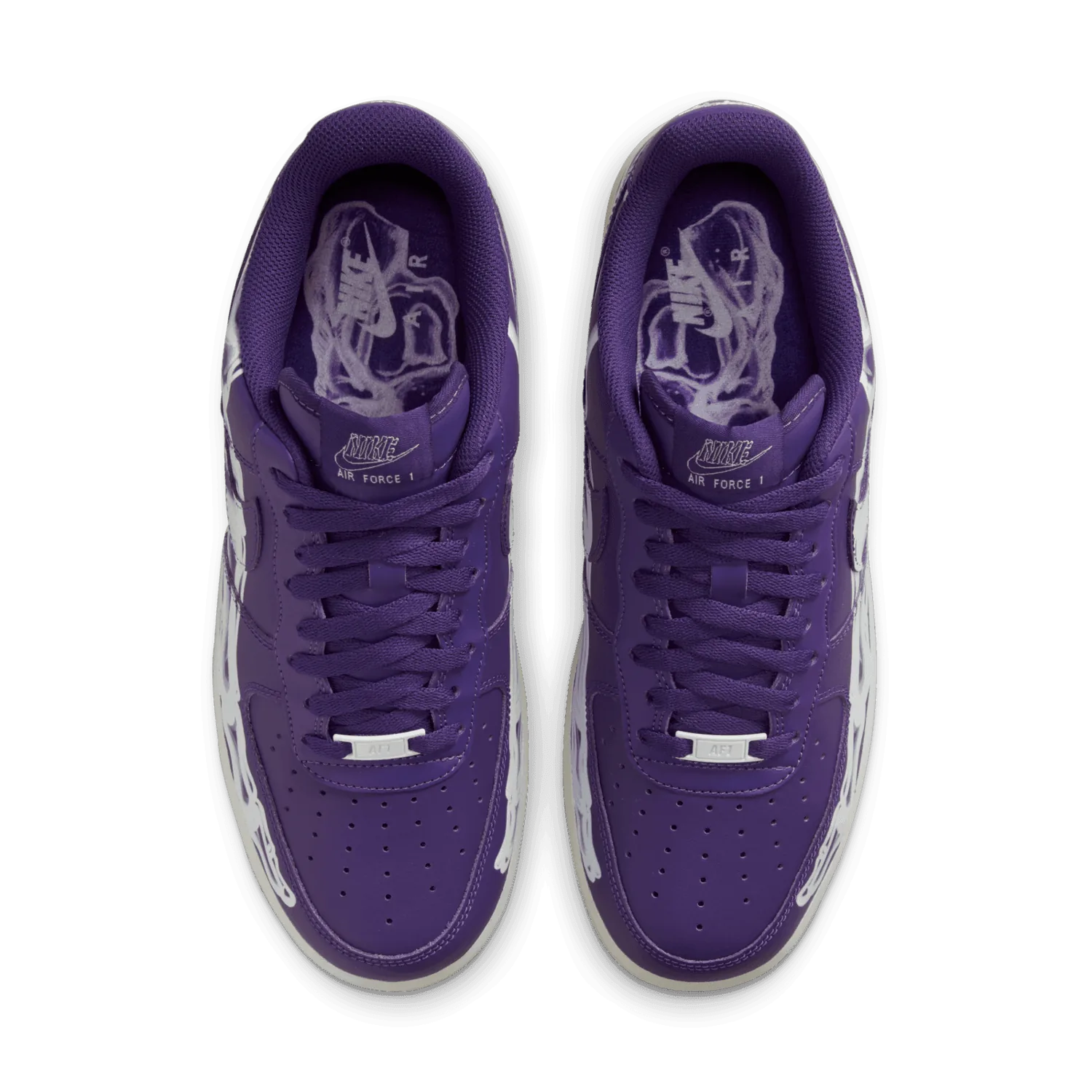 Nike Air Force 1 Low 07 QS Purple Skeleton Halloween (2021) image 2