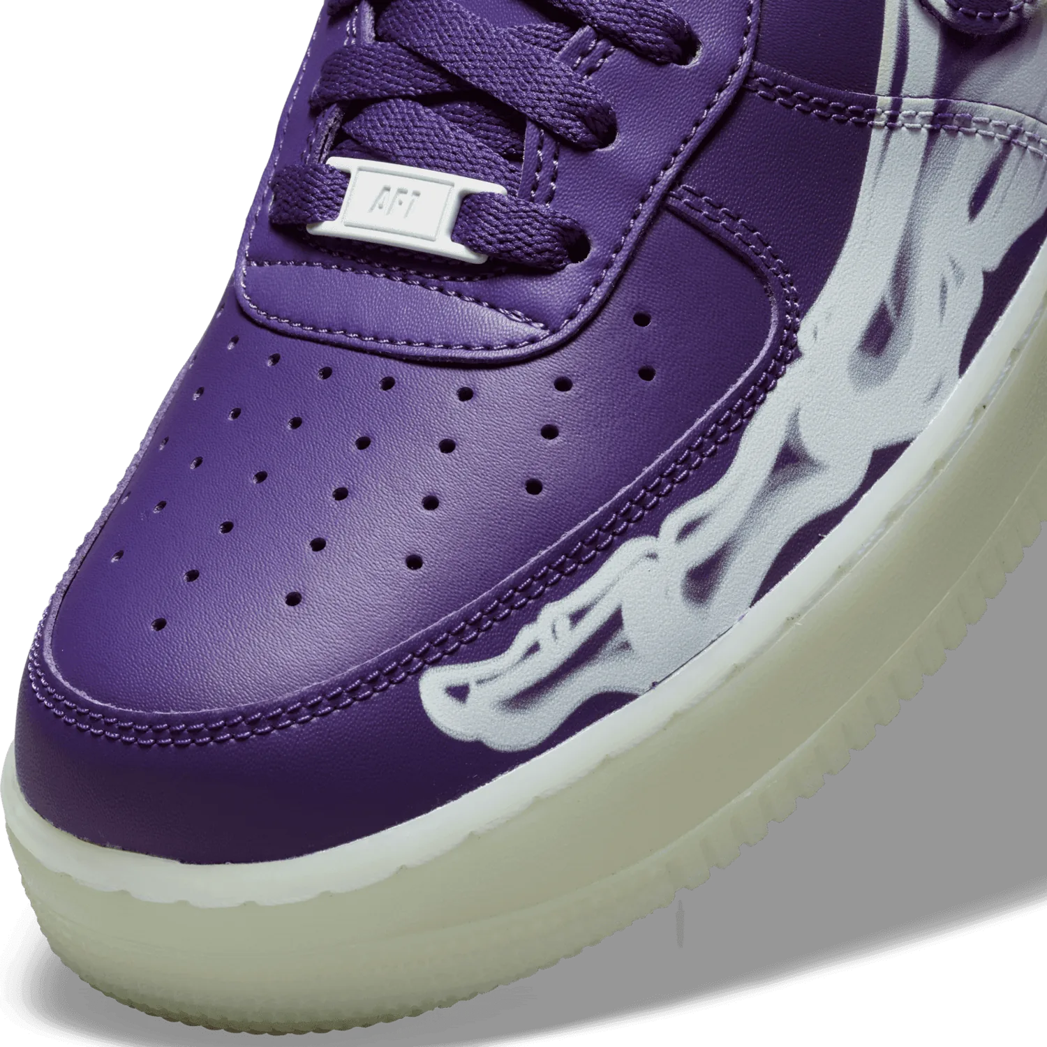 Nike Air Force 1 Low 07 QS Purple Skeleton Halloween (2021) image 5