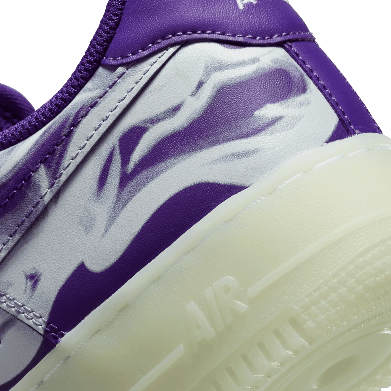 Nike Air Force 1 Low 07 QS Purple Skeleton Halloween (2021) image 6