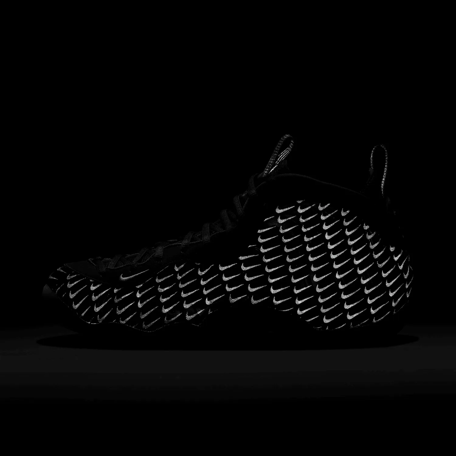 Nike Air Foamposite One All-Over Swoosh Black image 8