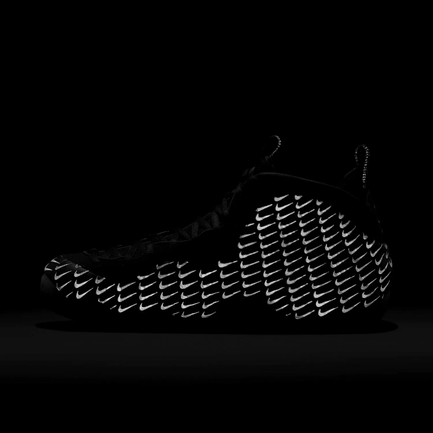 Nike Air Foamposite One All-Over Swoosh Black image 9