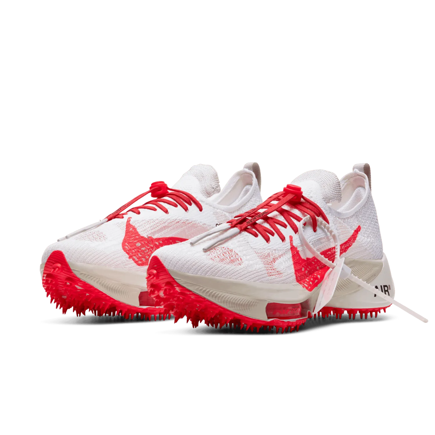 Nike Air Zoom Tempo NEXT% Off White White Solar Red image 4