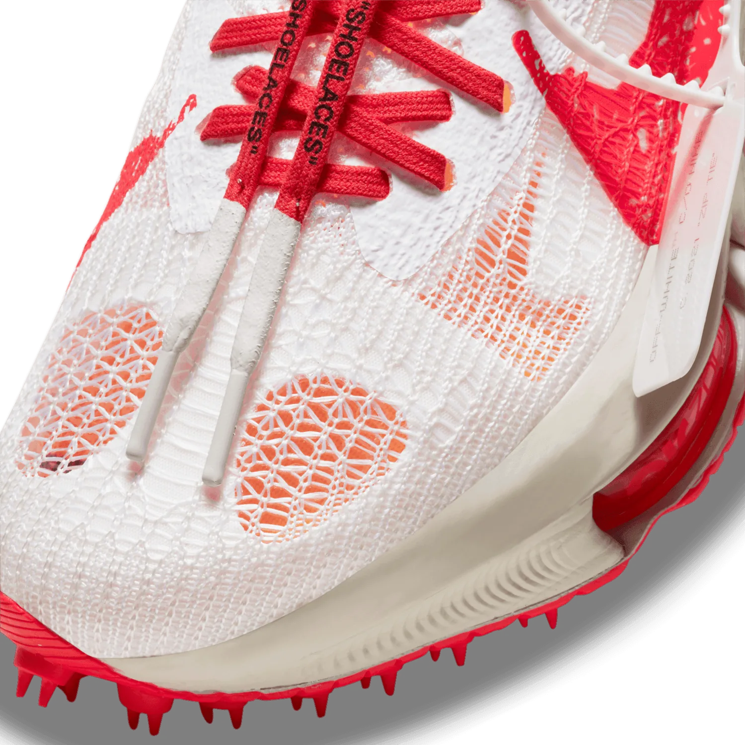 Nike Air Zoom Tempo NEXT% Off White White Solar Red image 6