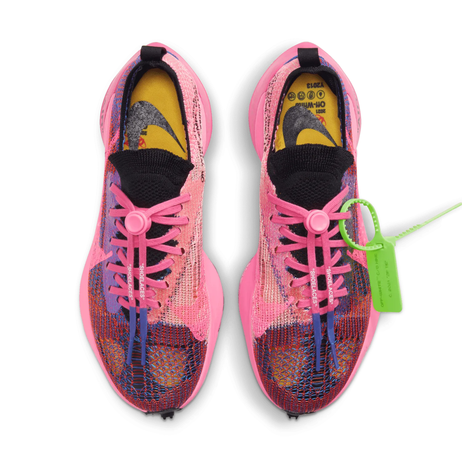 Nike Air Zoom Tempo NEXT% Off-White Racer Blue Pink Glow image 3