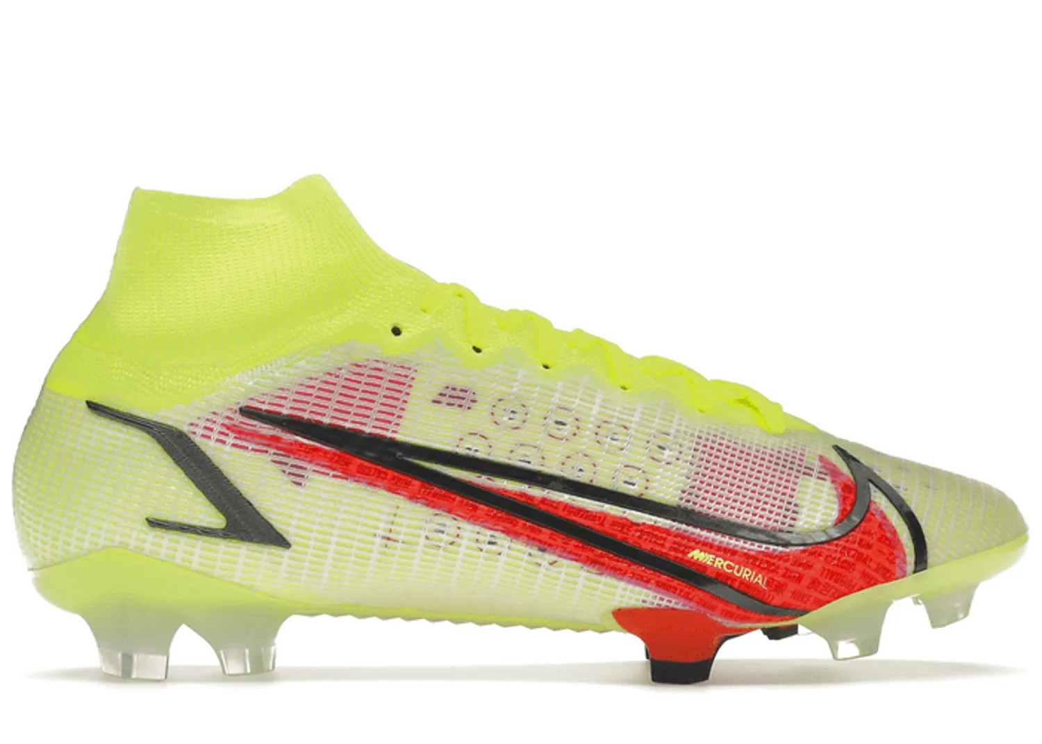 Nike Mercurial Superfly 8 Elite FG Volt Black Bright Crimson