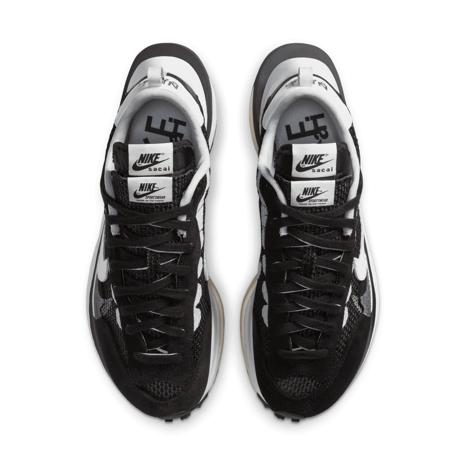 Nike Vaporwaffle sacai Black White image 2