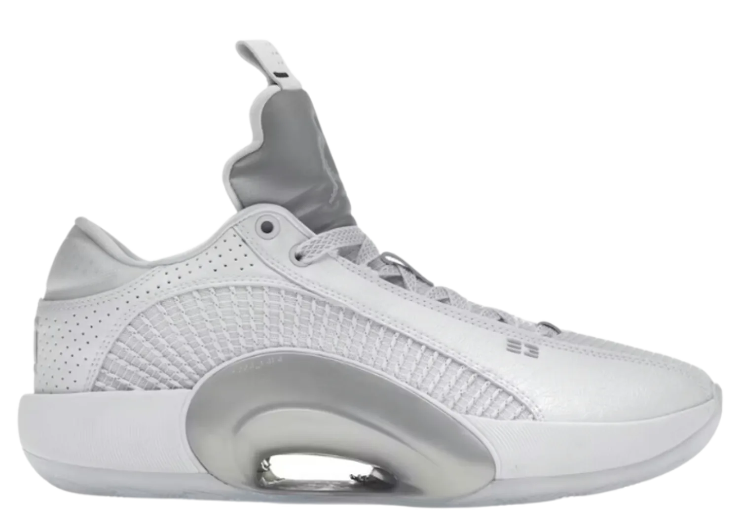 Air Jordan XXXV Low Metallic Silver (Clear Sole)