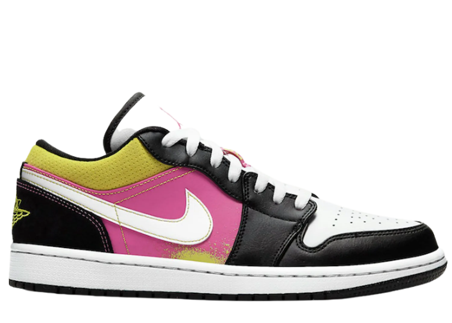 Jordan 1 Low Black Active Fuchsia Cyber