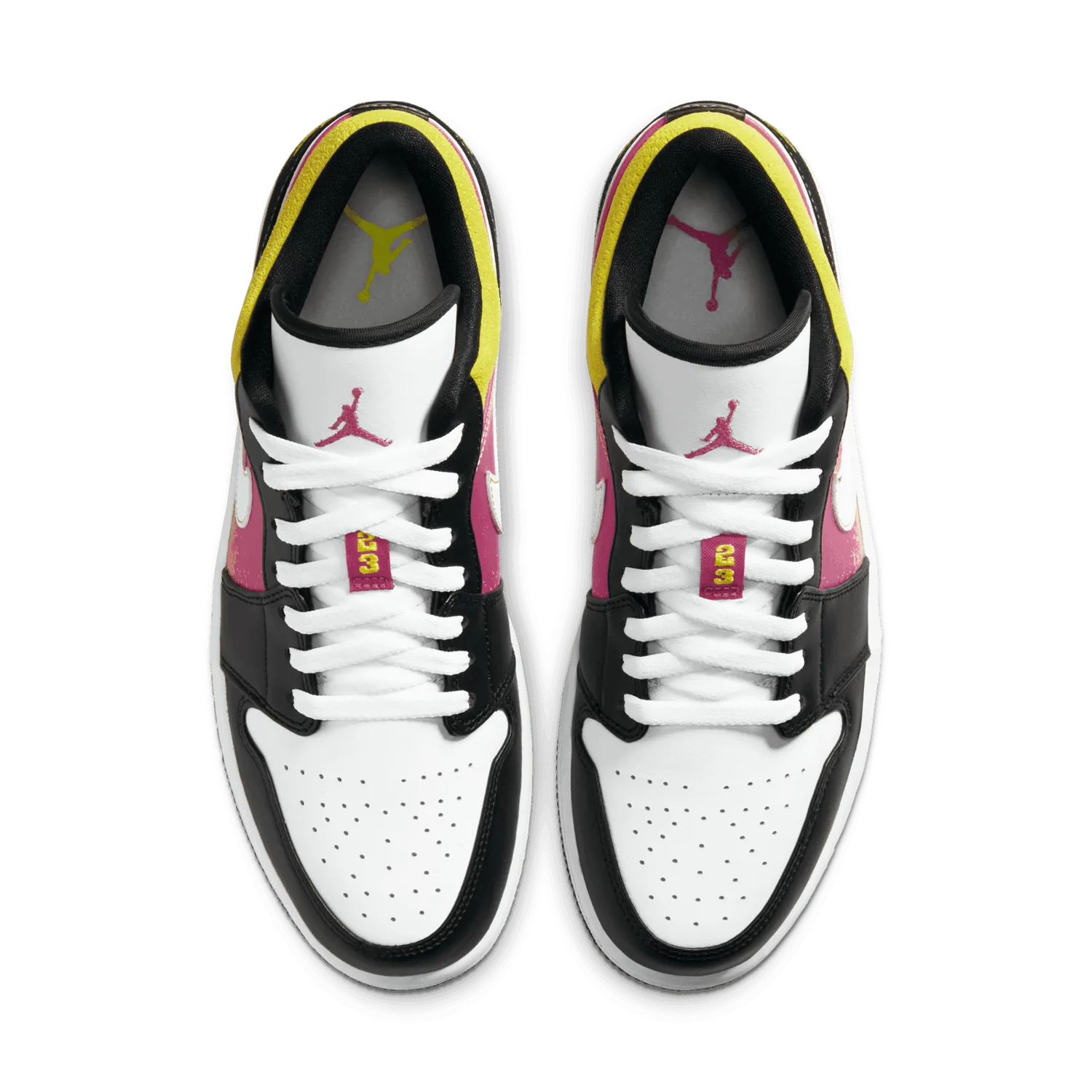 Jordan 1 Low Black Active Fuchsia Cyber image 3