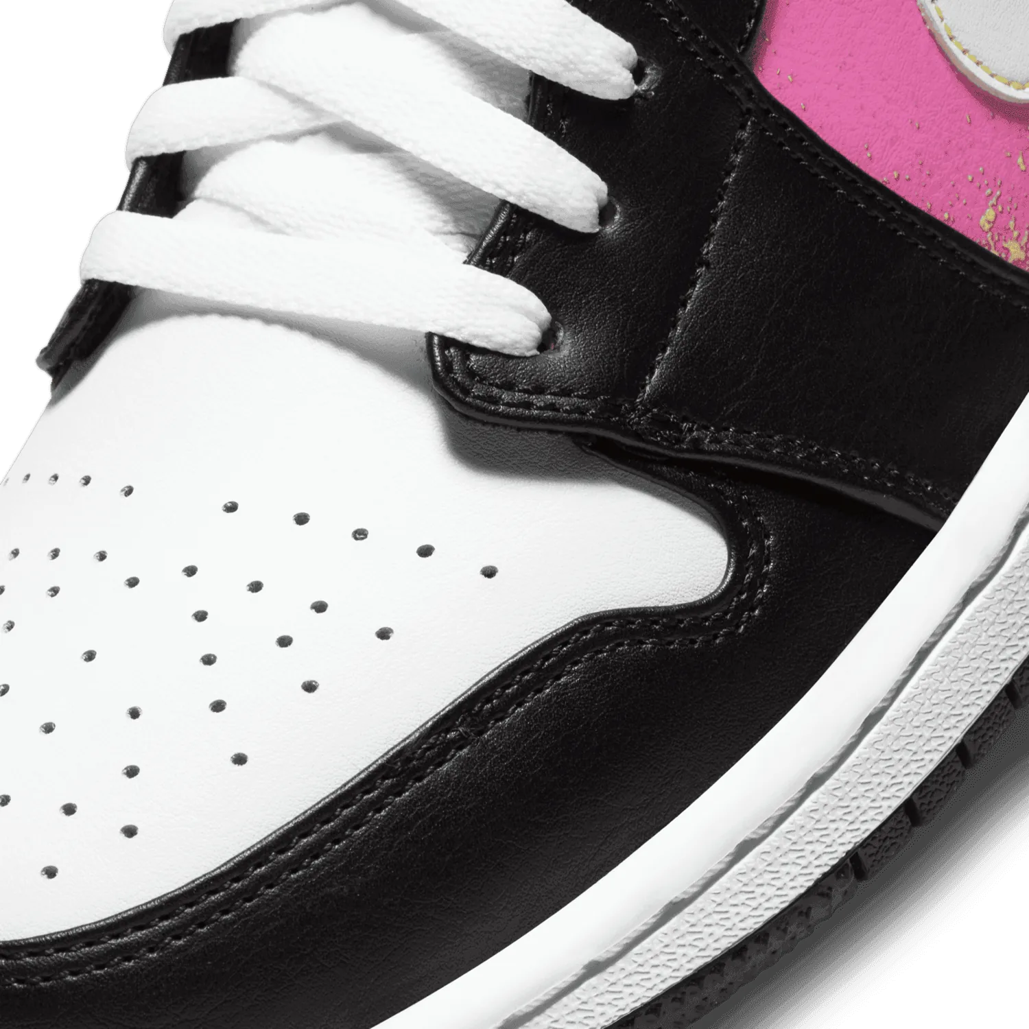 Jordan 1 Low Black Active Fuchsia Cyber image 6