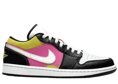 Jordan 1 Low Black Active Fuchsia Cyber